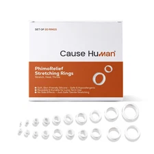 PhimoRelief Stretching Rings– Set of 20 Silicone Rings for Gentle Daily Use |...
