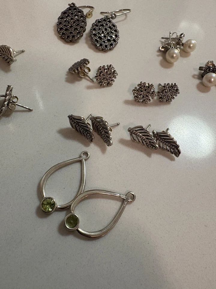 Nuevo Auténtico Lote de Pendientes Pandora Plata de Ley Foto 4 de 4