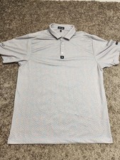 Bad Birdie Polo Shirt Mens Size XL Multi Dot AOP Golf Performance