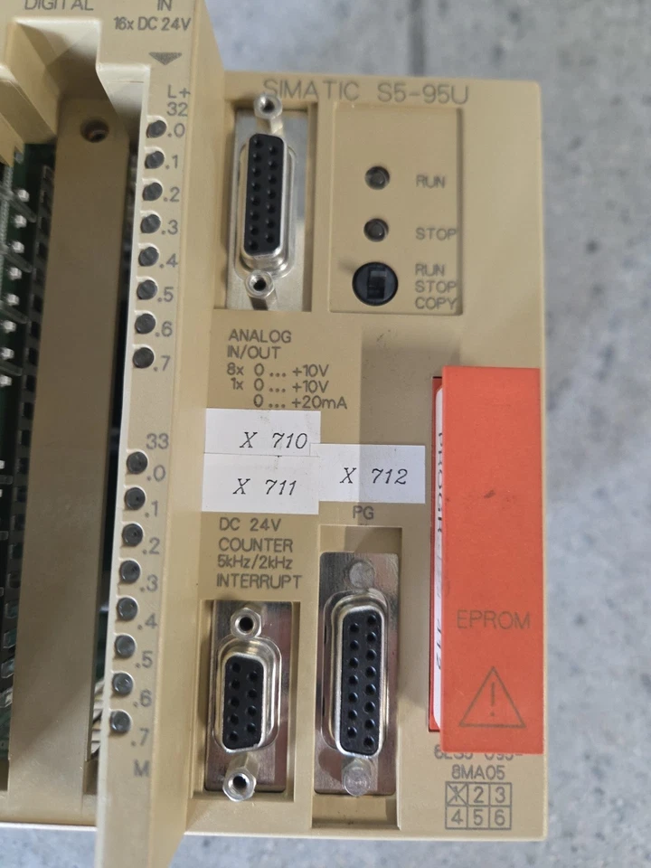 SPS SIEMENS SIMATIC S5 6ES5 095-8MA05 MIT EPROM BLOCK - Bild 2 von 4