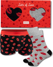 San Valentino Boxer Uomo Cotone + Calzini Divertenti Idee Regalo Mutande Calze 4