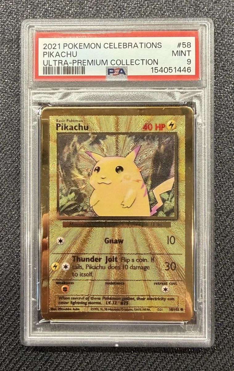 Pokémon TCG Grade 9 Collectible Individual Metal Card Games in