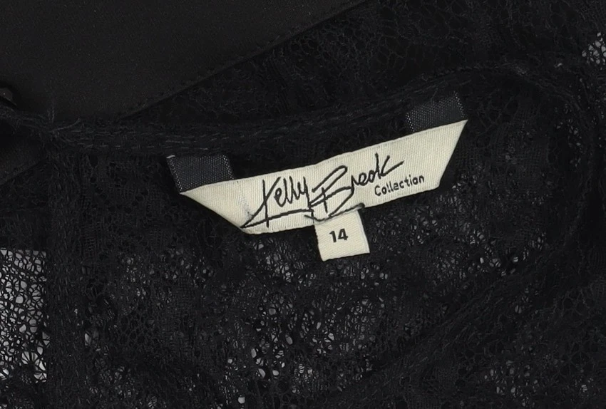 Kelly Brook Black Lace Top for Women Size 14 - Image 4 of 4