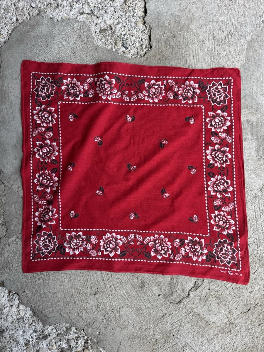 Western/Bandana Vintage Plain & Solid Handkerchiefs for sale | eBay