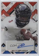 2022 Leaf Metal Draft Red White & Blue Wave 6/7 Malik Cunningham Auto 11oq