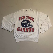 90s New York Giants Vintage Crewneck Sweatshirt White Color AN57430