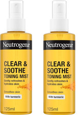Neutrogena Clear and Soothe Toning Mist 125ml Normal/Sensitive Skin (pack of 2)
