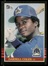 1985 Donruss #118 Darnell Coles Seattle Mariners Baseball Card