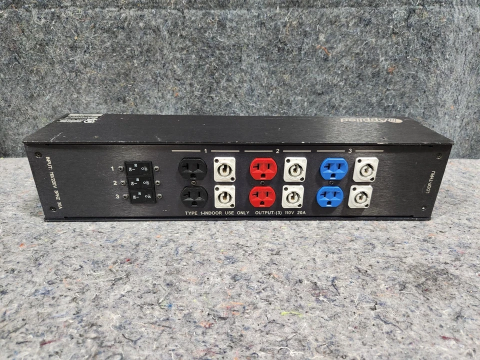 Applied Power Sled Distro 30A 110/220V 3P L21-30 to 6x 120V 20A PowerCON/5-20 - Image 2 of 4