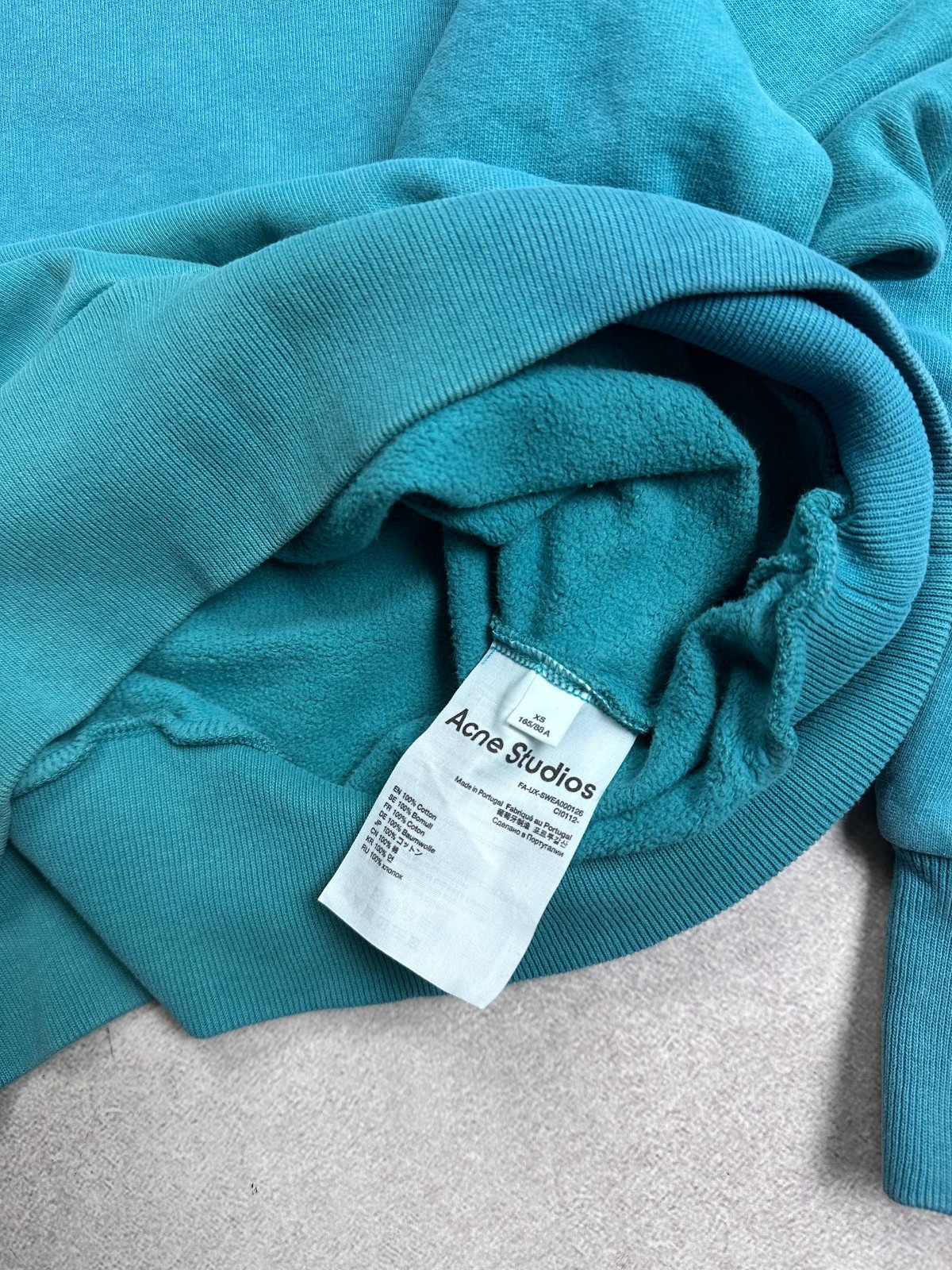ACNE STUDIOS FACE PATCH  SWEATSHIRT XS RARE image 9