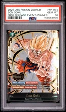 2026-08-09 · $200 · 2025 DRAGON BALL SUPER CARD GAME FUSION WORLD WINNER #FP-034 SON GOKU 