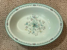 Noritake Paradise Mint Green 8"x10" Oval China Vegetable Bowl 8223 W80 Japan