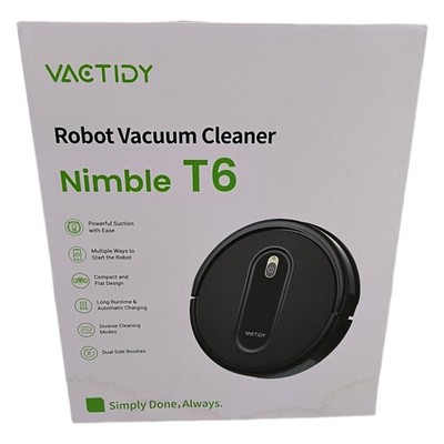 Vactidy Nimble T6 Saugroboter mit 2800Pa Starke Saugkraft,120 Min Laufzeit,Staub