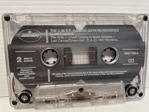 The $5.98 E.P Garage Days Re-Revisited Metallica Cassette 1987 No Original Case