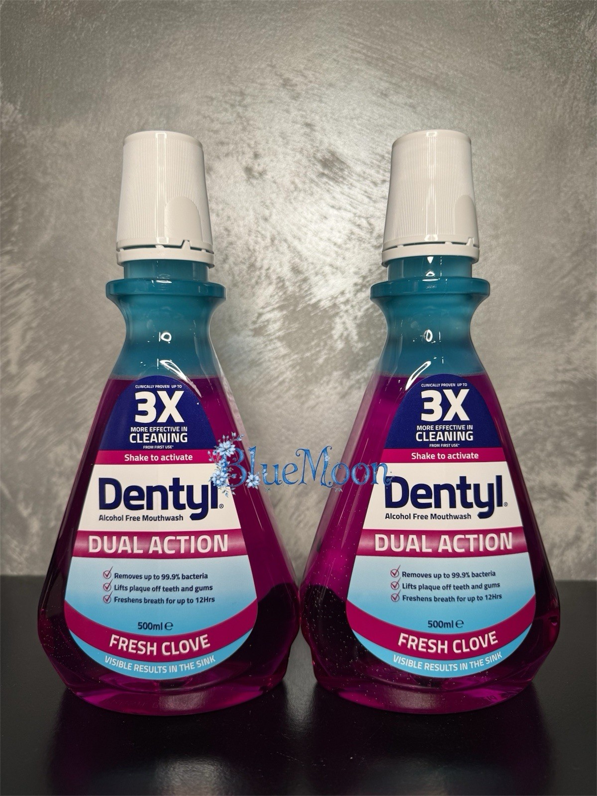 2 x Dentyl Dual Action  Mouthwash 12hrs Fresh Breath & 500 ml - Fresh Clove