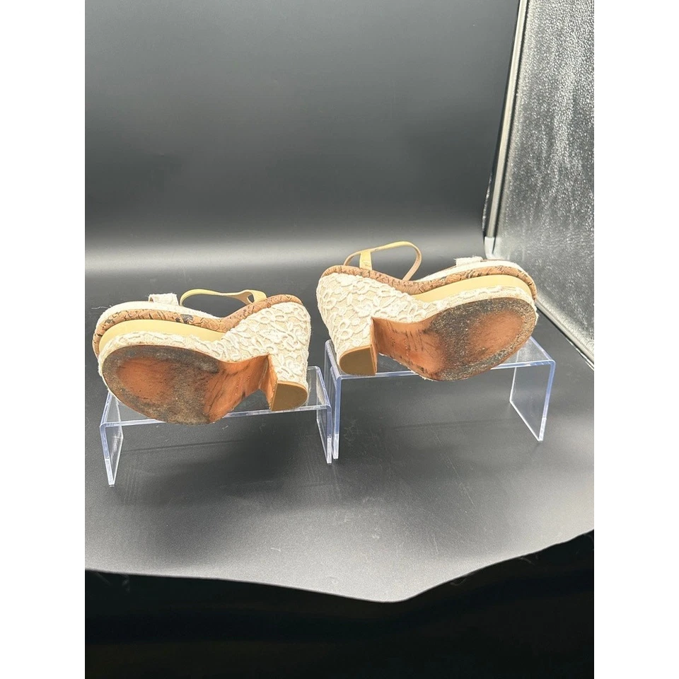 Sandalias con ribete de encaje de plataformas Nina Ricci Foto 4 de 4