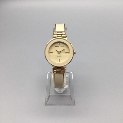 Anne Klein Women Watch 30mm Cream Dial Gold Tone Bangle New 