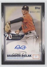 2021 Topps 70 Years of Baseball Series 2 Black 43/199 Brandon Bielak Auto 0sv8
