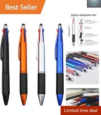 All-in-One Multi-Color Ballpoint Stylus - Ideal for iPad  Smartphones, 4-Pack