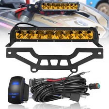 Chelhead Yellow Can Am X3 Light Bar Shock Tower Mount with Rocker Switch Wiri...