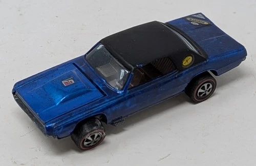 Custom T-Bird Blue 1967 1968 Hot Wheels Mattel Vintage Redline Redlines RL
