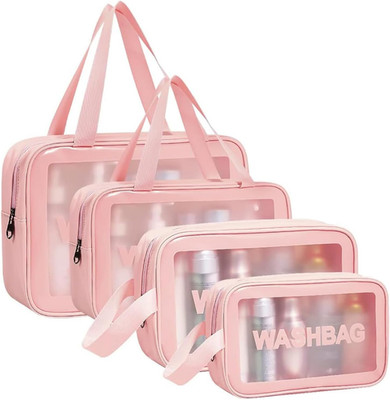 Aucuu Reise Kulturbeutel, Kosmetiktasche, Transparente Kulturtasche Damen, Tragb