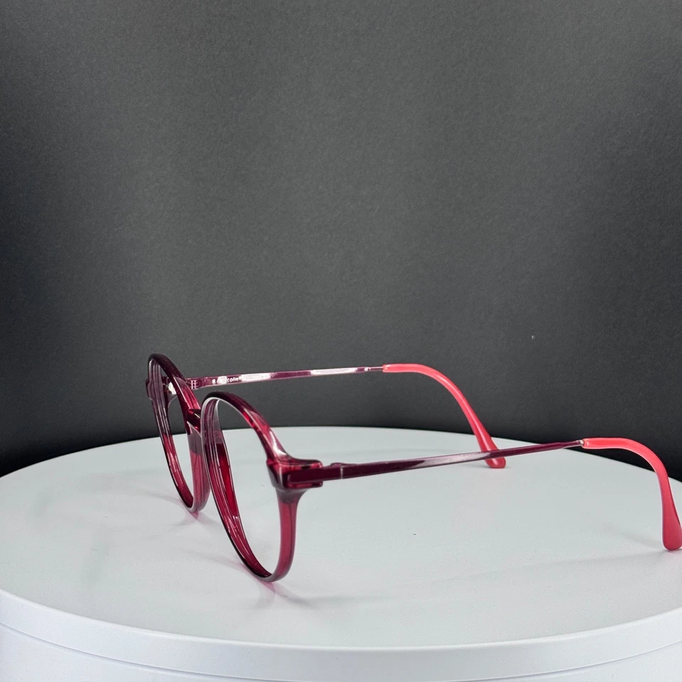 Óculos redondos vermelhos vintage Marchon Marcolin MXP WALDEN 6654/875 SOMENTE ARMAÇÕES - Imagem 3 de 4