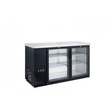 Dukers DBB60-H2 60" 2-Door Back Bar Beverage Cooler Hinged Doors - NEW