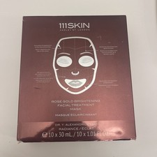 111 Skin Rose Gold Brightening Facial Treatment Mask 10 X 1.01 OZ New In Box