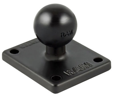 RAM Mounts 2'' x 1.7'' AMPS Mounting Plate with 1'' Ball for Zumo RAM-B-347U