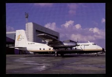 Aviation Airplane Airline postcard Euroair Handley Page Herald 213 G-AVPN JJ 112