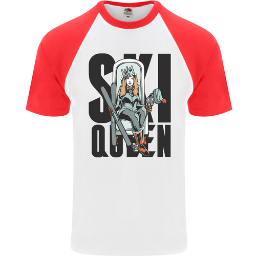 Esquí Reina Divertido Esquí Hombre S/S Camiseta de Béisbol - Bild 35 von 50