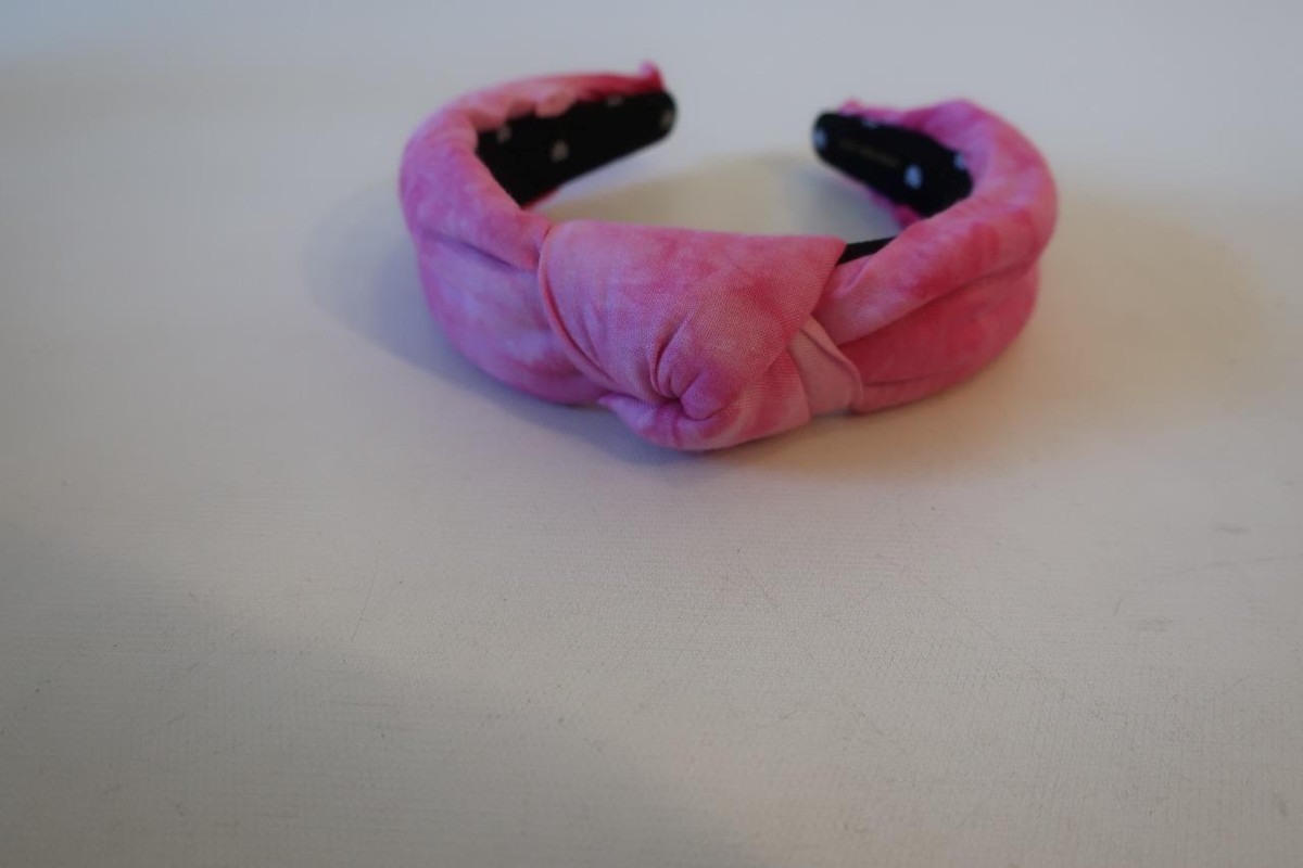 Lele Sadoughi cotton candy tie dye headband Lele Sadoughi Knotted Candy Crystal Raffia Headband | Saks  main image 4