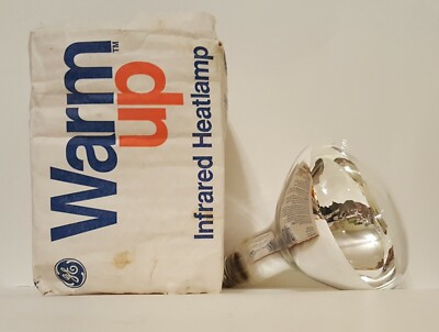 Vintage 80's GE Warm Up Infrared Heat Heatlamp 250W