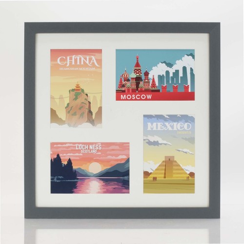 Multi Aperture Photo Picture WOOD Frames Holds 2, 3 or 4 Photos Various Sizes - Picture 174 of 194