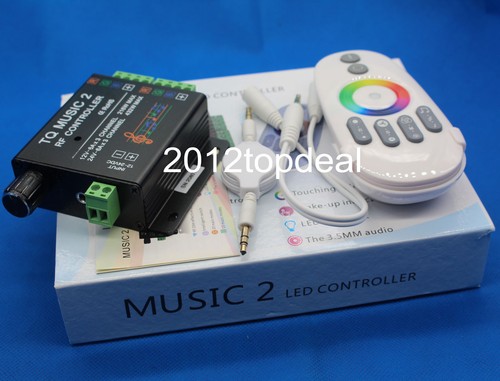 Sound Audio LED RGB RF Music Controller Touch Remote 2 Channel 12-24VDC 18A - Picture 3 of 5