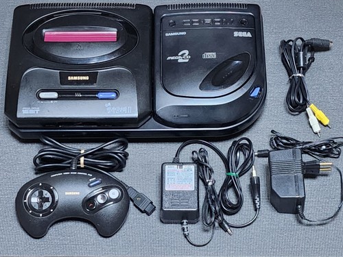 Samsung Super Aladdinboy 2 & Mega CD Korean Version Game Console SEGA MD Gamboy