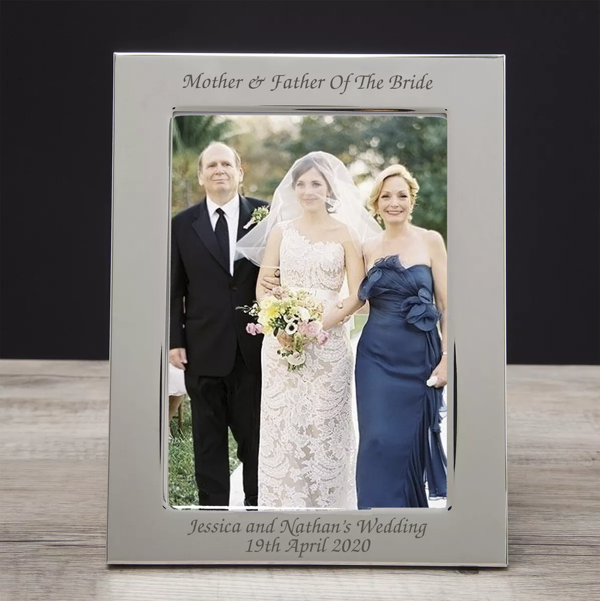 Personalised Mother And Father of the Bride Groom Photo Frames Wedding Gifts