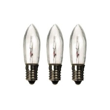x3 E10 Small Candle 14V 3W Christmas Bridge Arch Replacement Light Bulbs RF7 ...