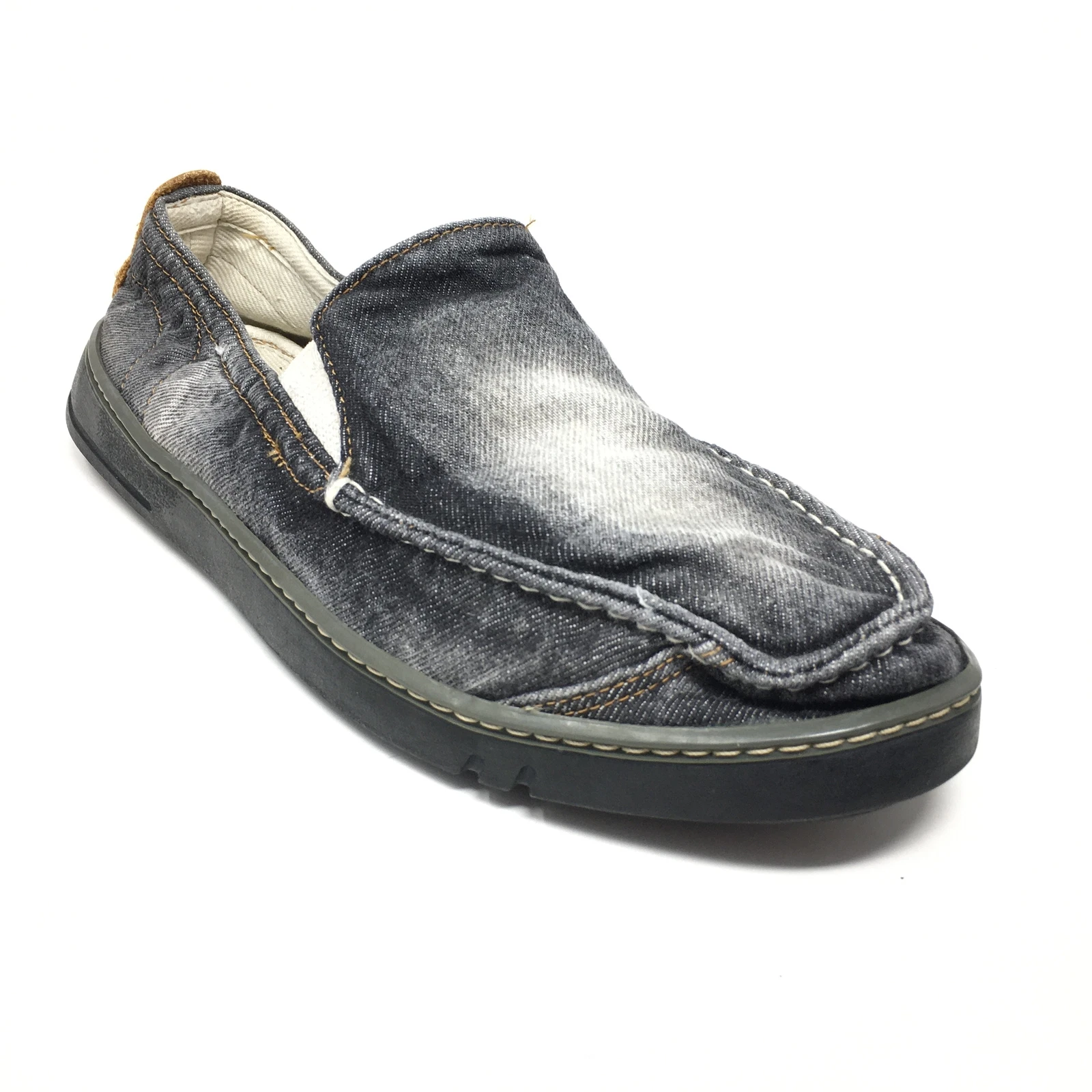 Scarpe sneakers mocassini casual uomo Timberland EK Hookset taglia 8 grigio denim