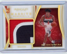 2019/20 Panini Immaculate Massive Memorabilia Rookie Patch #MM-RUI Rui Hachimura