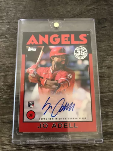 Jo Adell 1986 Throwback Auto Red /25 Angels RC 2021 Topps