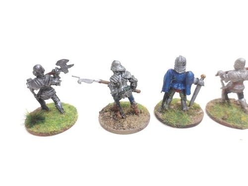 Metal Miniatures 28mm Foot Knights Painted X6 Foundry?. Men At Arms - Picture 6 of 7