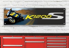 BR388B BMW K1200S INSPIRIERT FLEXIBLES WERKSTATT BANNER SCHILD TOLLE GESCHENKIDEE