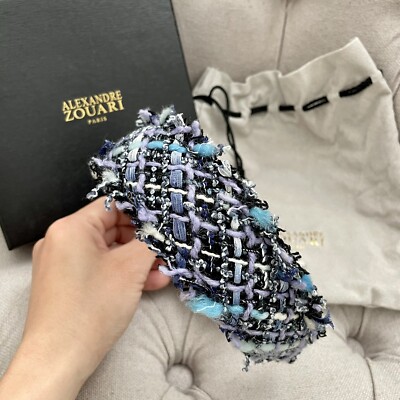 ALEXANDRE ZOUARI PARIS FRANCE Tweed headband NIB ALEXANDRE ZOUARI PARIS FRANCE luxury Rare Tweed Hairband  main image 4