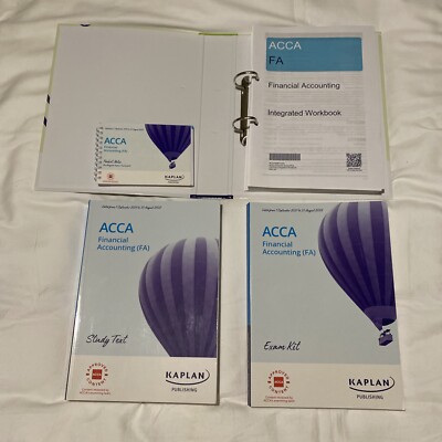 ACCA Financial Accounting FA (F3) Studientext, Prüfungsset, Taschenscheine - Kaplan