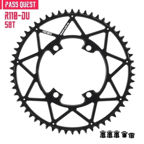 110BCD 4 Bolt Chainring for Shimano Ultegra 36T-60T Aero Bicycle Chainwheel - Picture 36 of 47