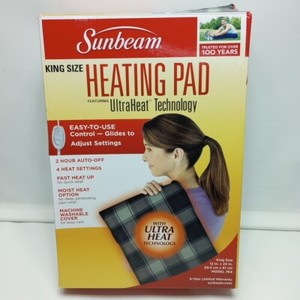 Sunbeam Advanced Heat Heating Pad - King Size 12x24 inches. Pre-Owned. EUC!!
