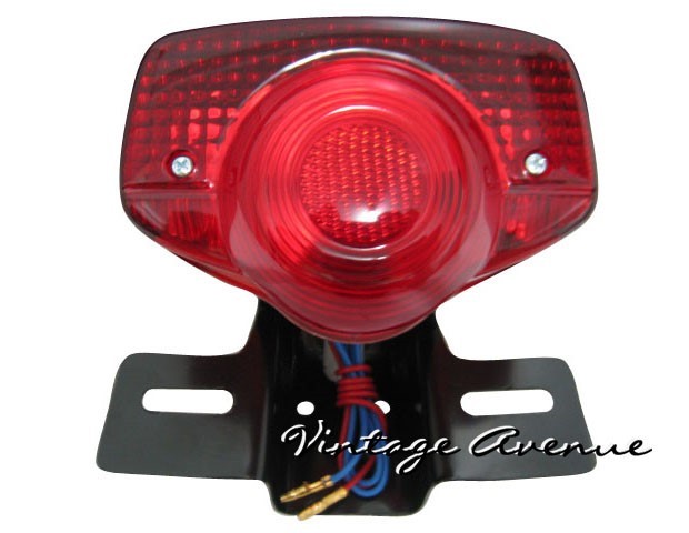 HONDA SL100 SL125 XL100 XL125 XL175 TAIL LAMP LIGHT + BRACKET 6V