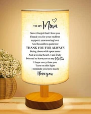 Mom Gifts from Daughter Son to My Mom Fabric Table Lamp Mothers Day Birthday ...